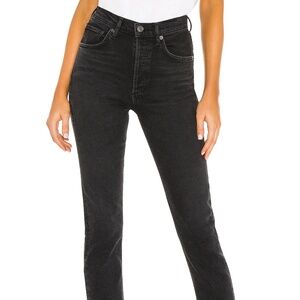 AGOLDE - Riley High Rise Straight Crop Jean - Size 23 - NWOT